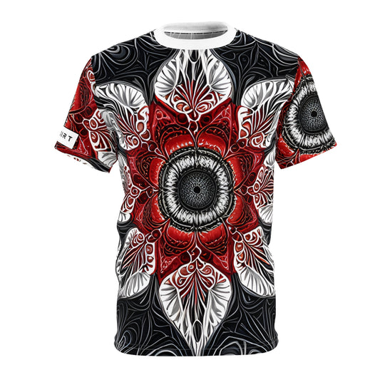 "Cosmic Crimson Mandala" Tee