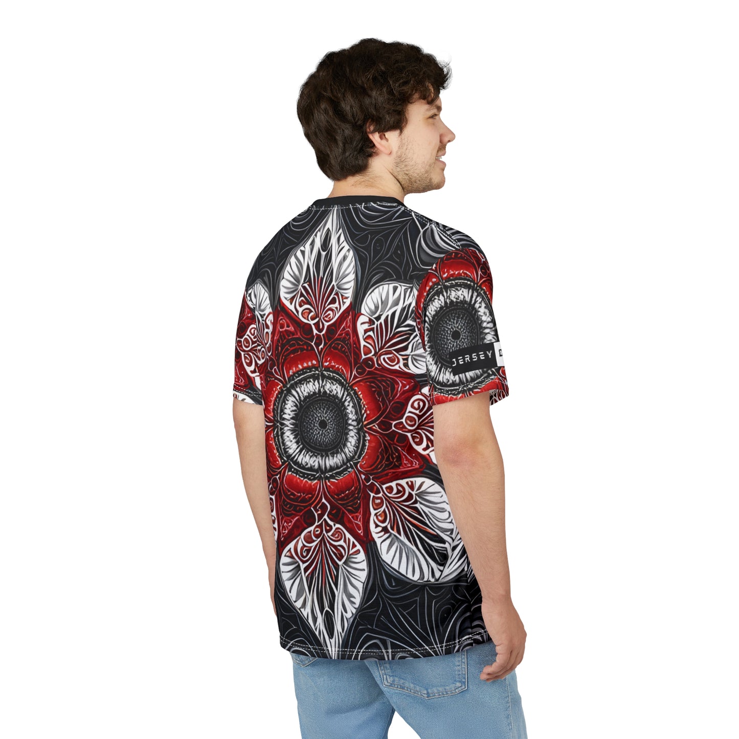 "Cosmic Crimson Mandala" Tee